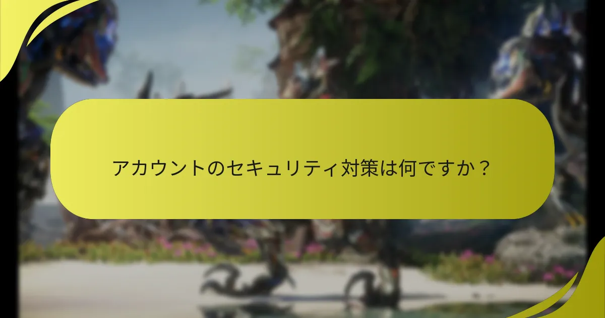 『ホライゾン 禁じられた西部』の主要なアカウント設定は何ですか？